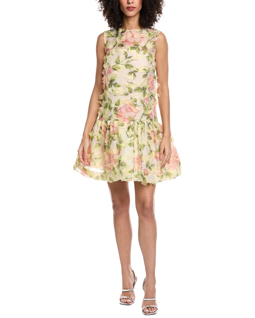 English Rose Fil Coupe Silk-Blend Mini Dress