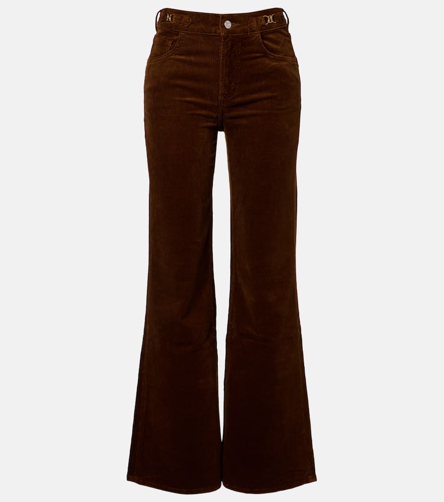 Kimberly cotton corduroy flared pants