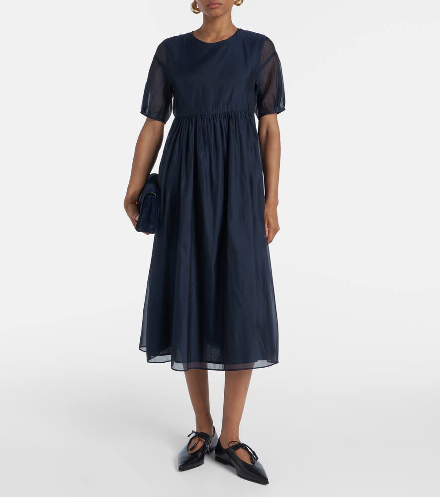 Fatoso silk-blend organza midi dress
