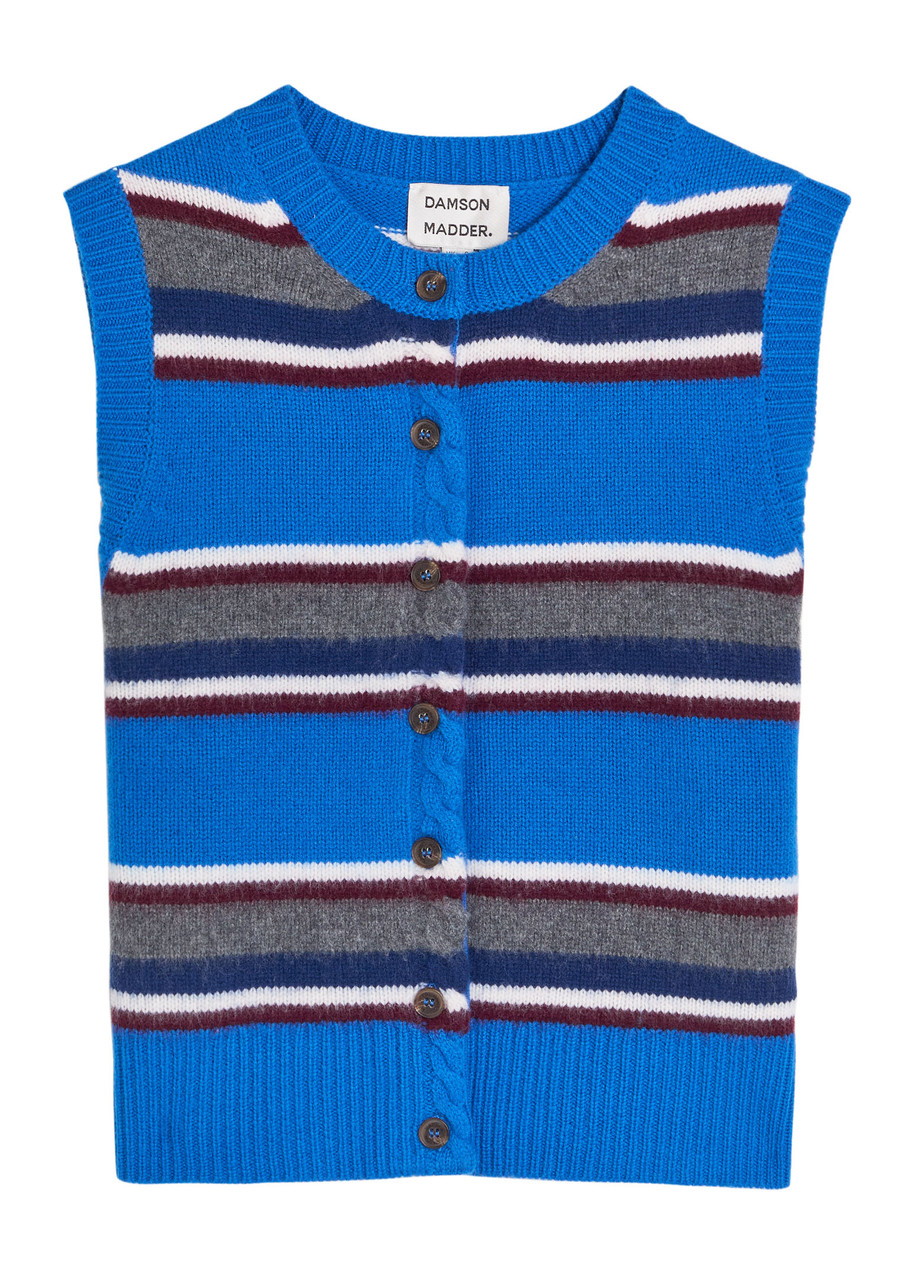 Sofie Striped Wool Vest