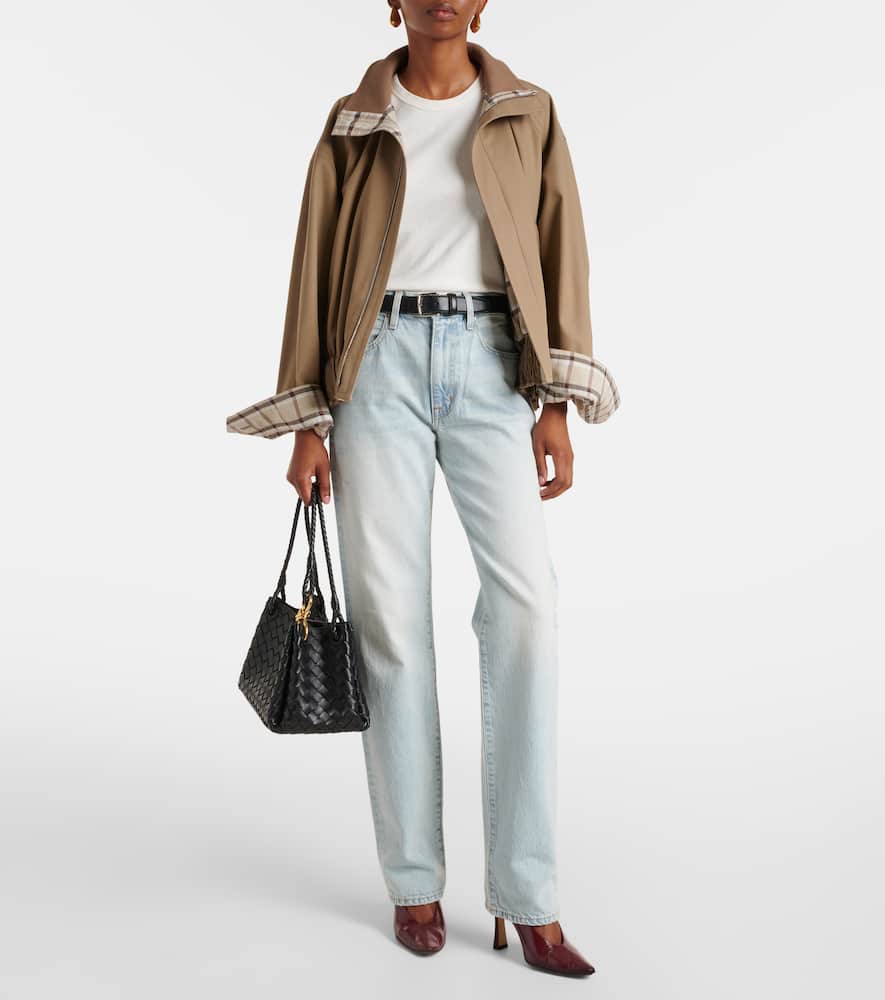 London high-rise straight jeans
