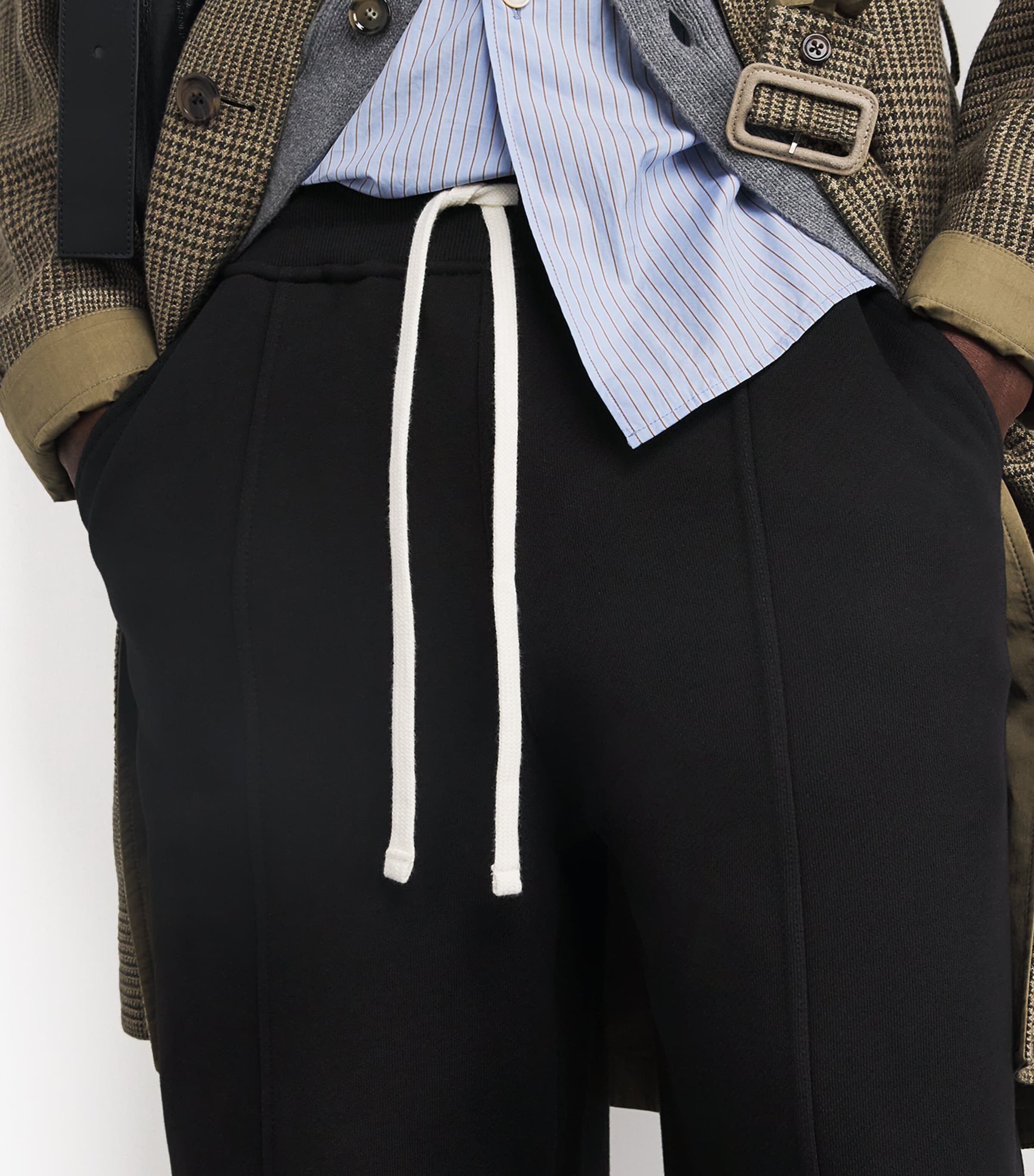 Cotton Logo Wide-Leg Sweatpants