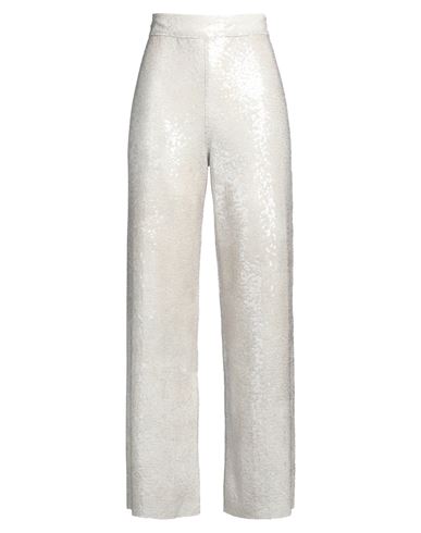 Aviù Woman Pants Ivory Size 10 Polyester