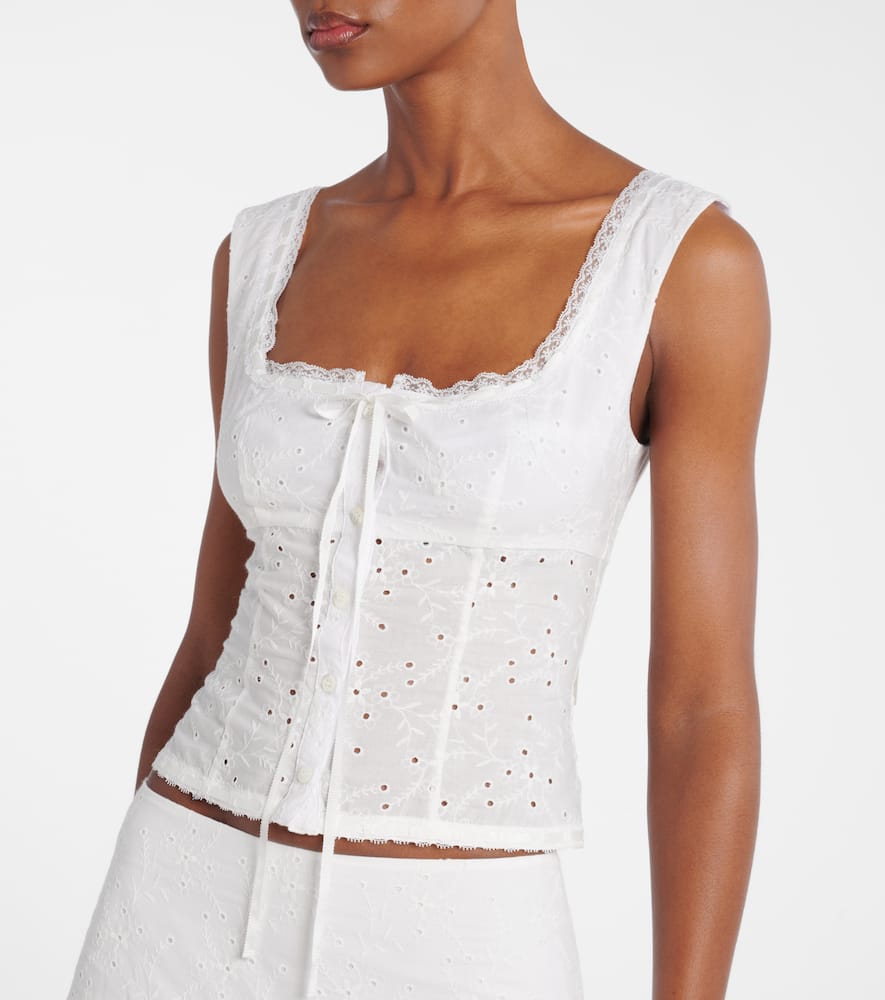 Lou broderie anglaise cotton top