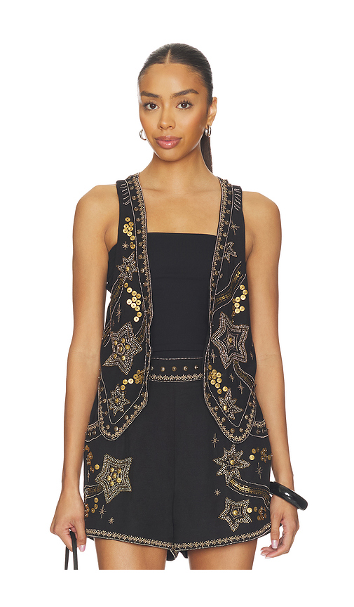 SPELL Night Sky Vest in Black. XS. Also in S