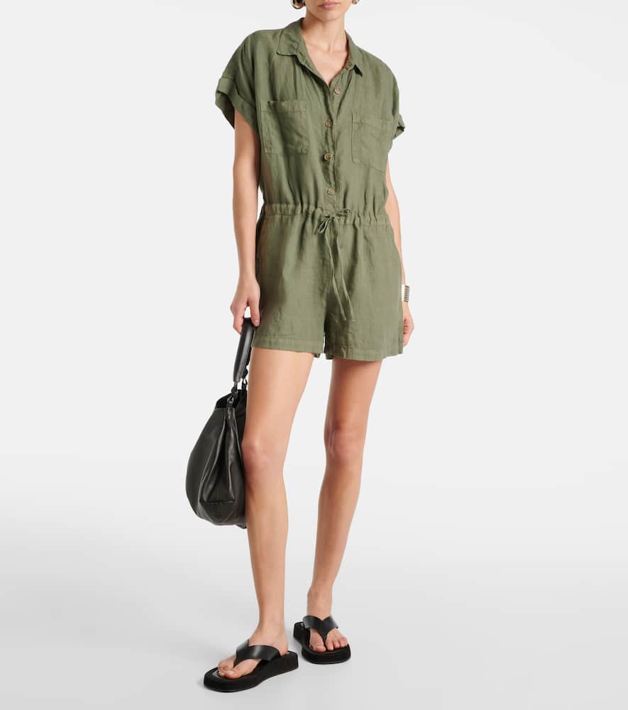Clare linen romper