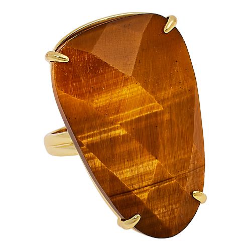 Gigi Gemstone Solitaire Ring - Brown