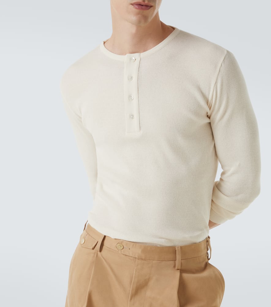 Cotton Henley shirt