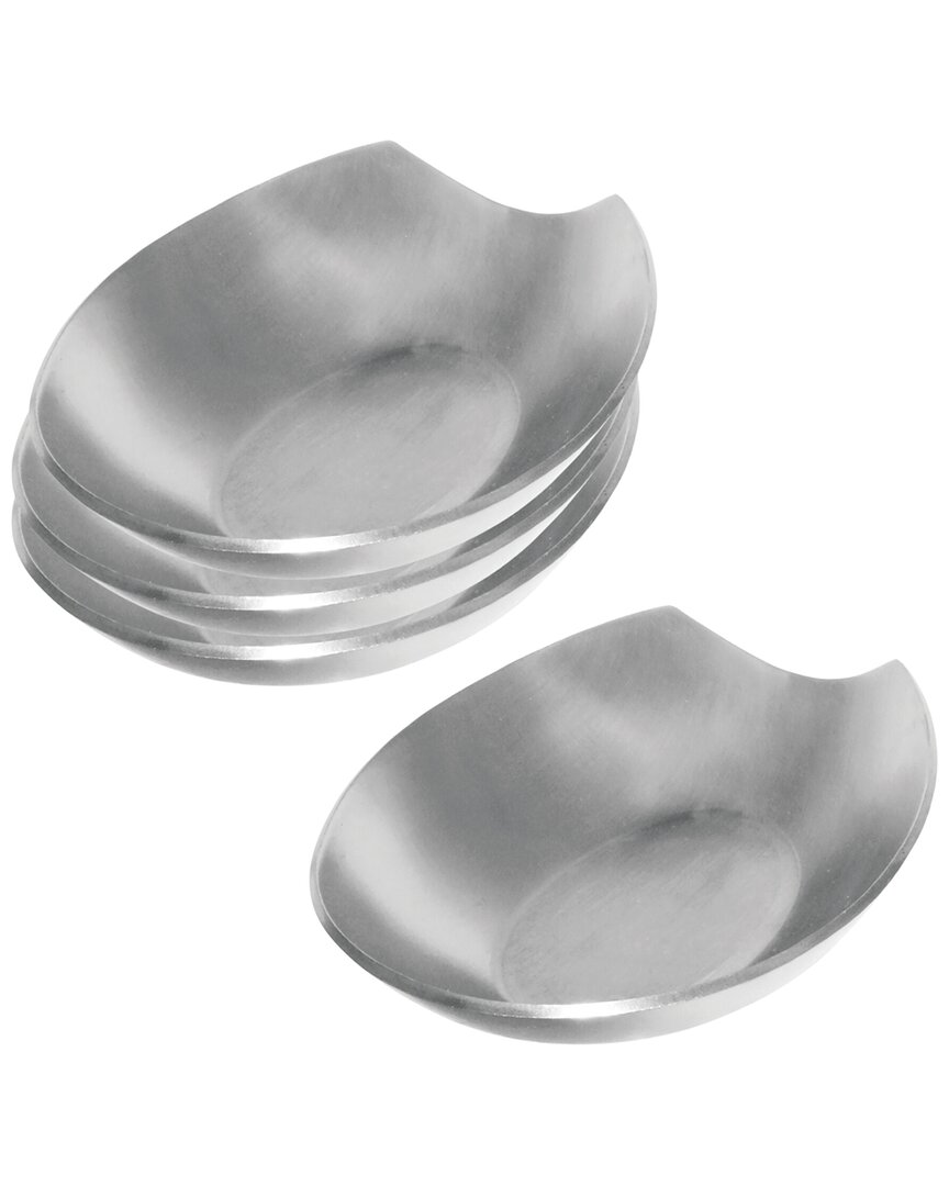 Set Of 4 Spooner Stainless Steel Spoon Rests