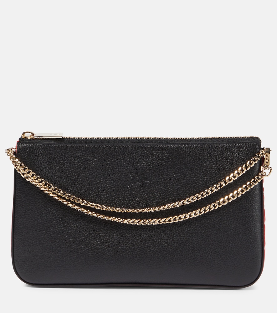 Christian Louboutin Loubila leather clutch