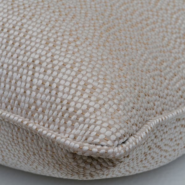 Madison Gold, Sustainable Feather, Cushion, 55cm x 55cm - Andrew Martin Cotton Blend Plain Texture