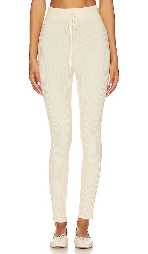 Varley Mocado Rib Knit Legging in Grey.  XL. Also in