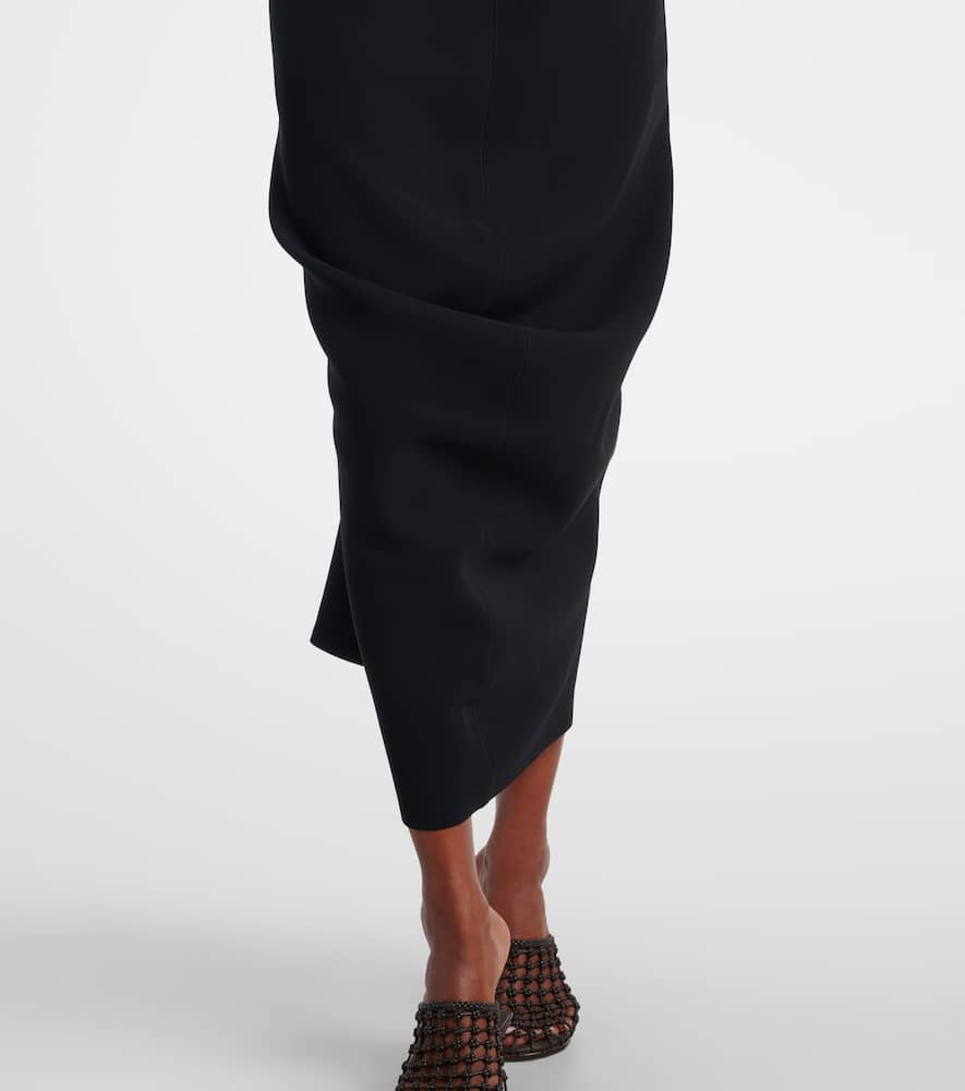 One-shoulder midi dress