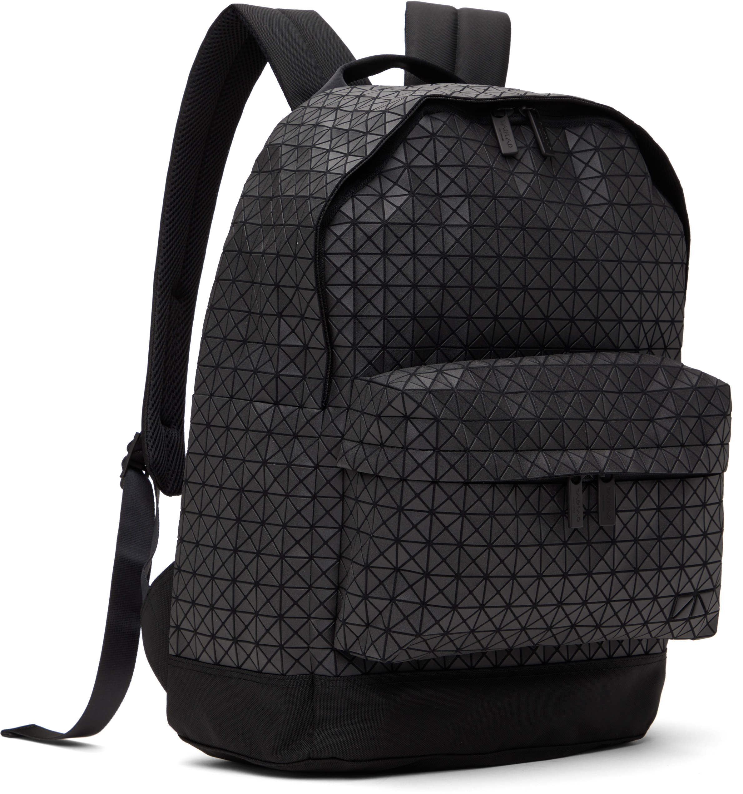 BAO BAO ISSEY MIYAKE Gunmetal Daypack Backpack