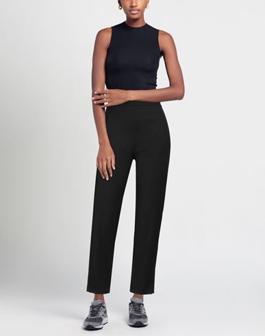 Woman Pants Black Size 2 Polyester, Viscose, Elastane
