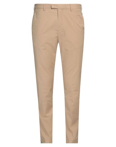 Man Pants Camel Size 38 Cotton, Elastane