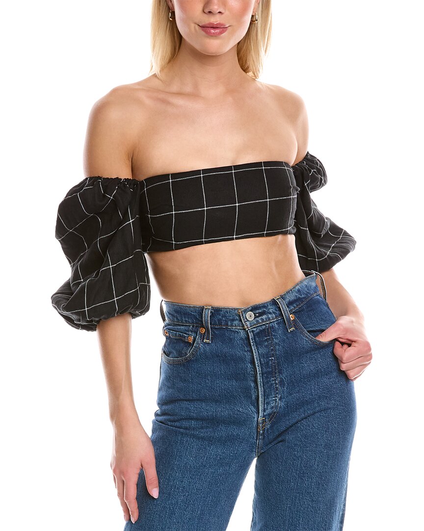 Quinn Linen Crop Top