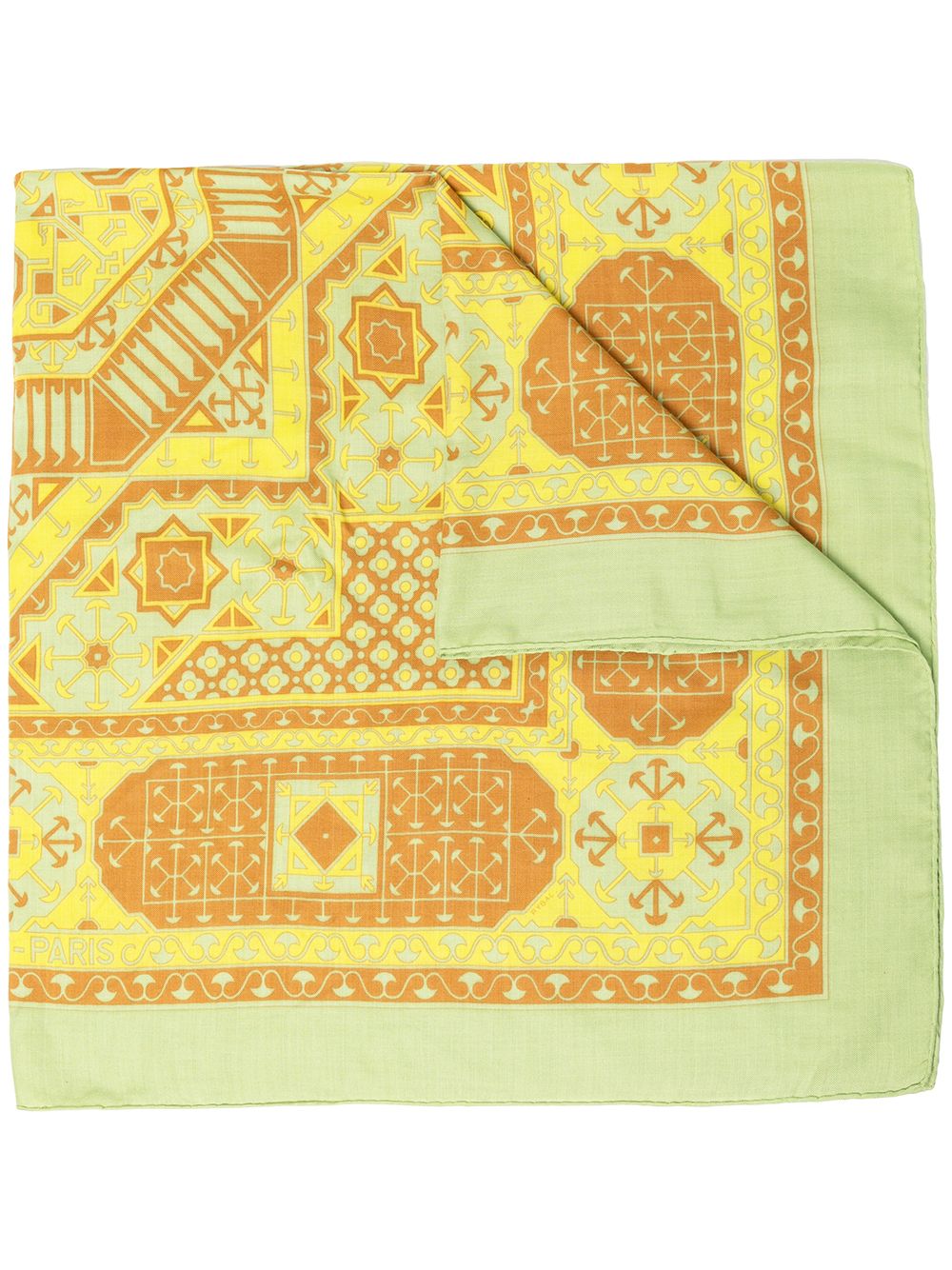 1981 pre-owned Arabia print scarf - Yellow