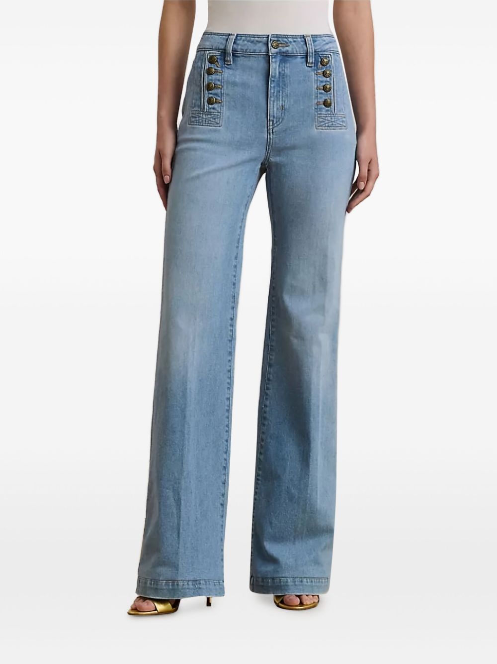 High-waisted jeans - Blue
