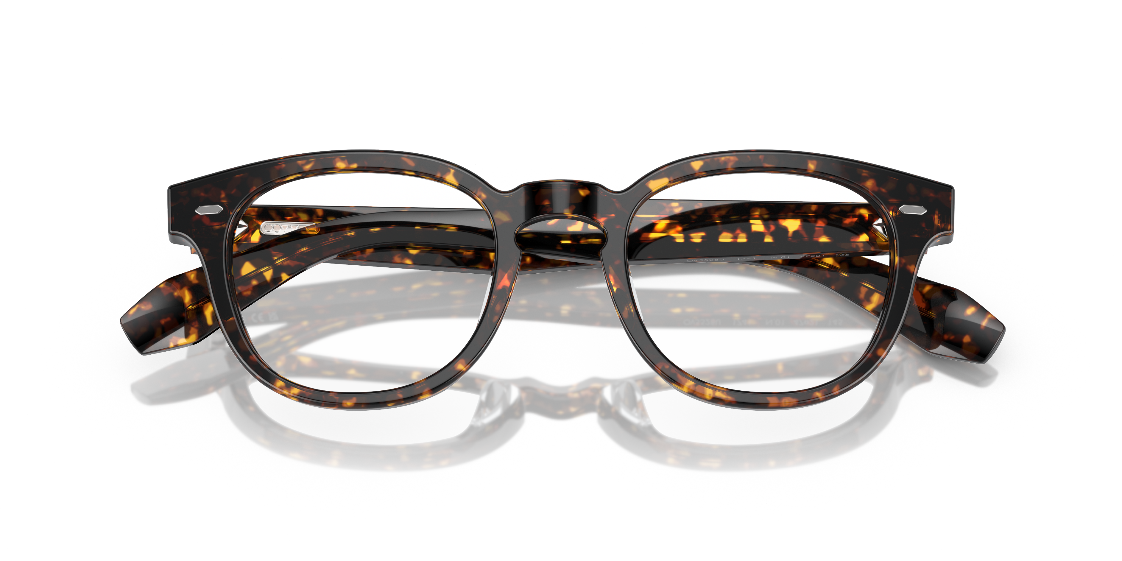 Oliver Peoples Unisex Oliver Peoples OV5528U N.01 1741 Montature da vista Acetato Tartaruga Trasparente Pantos Normale