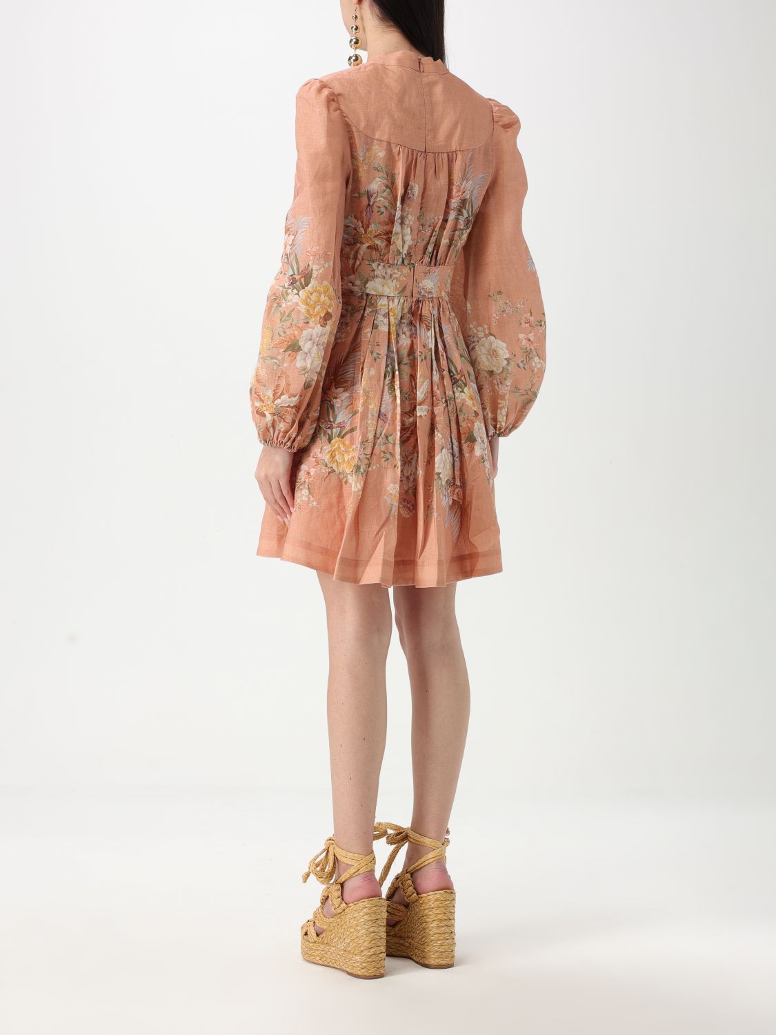 Tallow Plunge mini dress - Pink