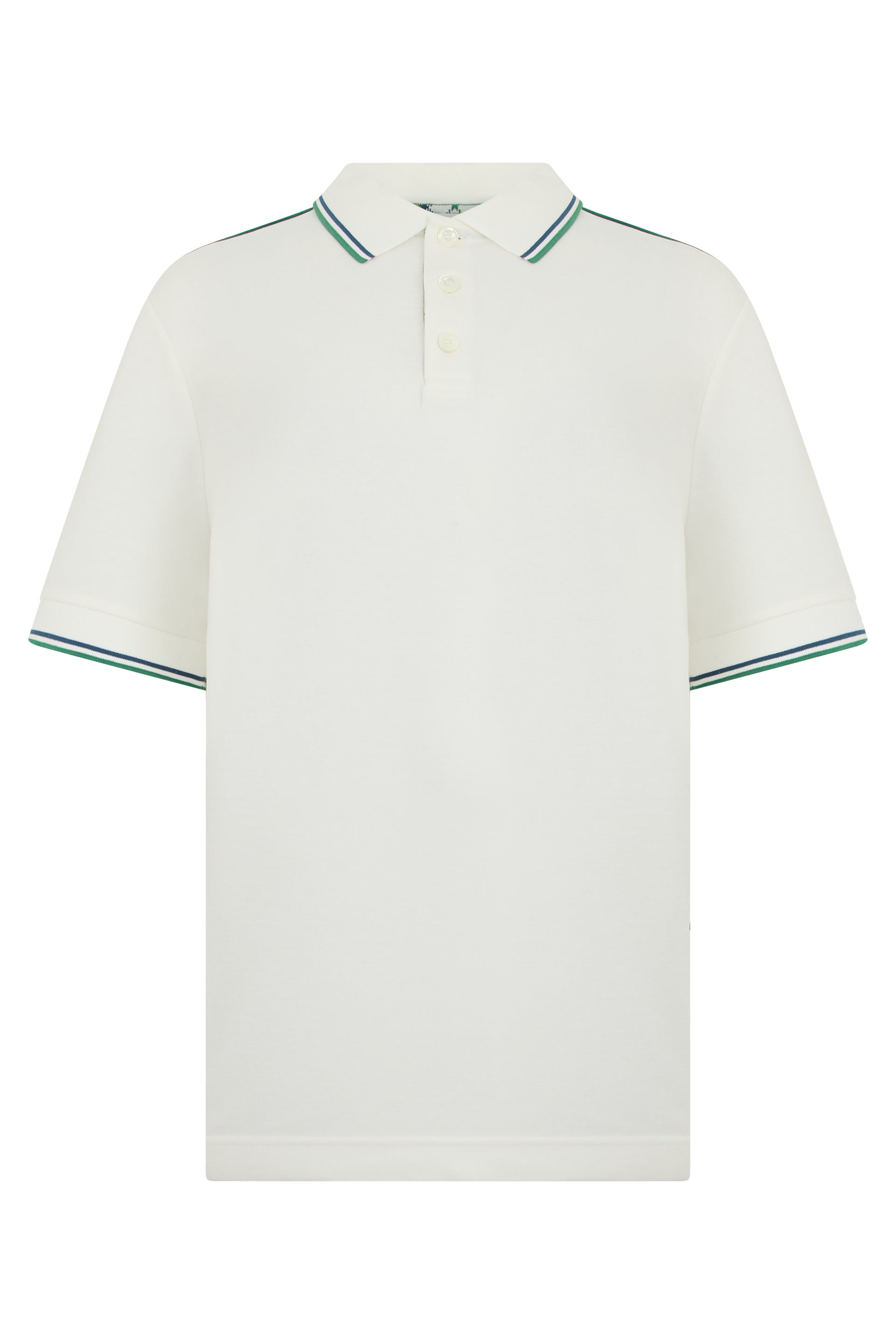 Short-Sleeve Polo Shirt with Contrast Trim