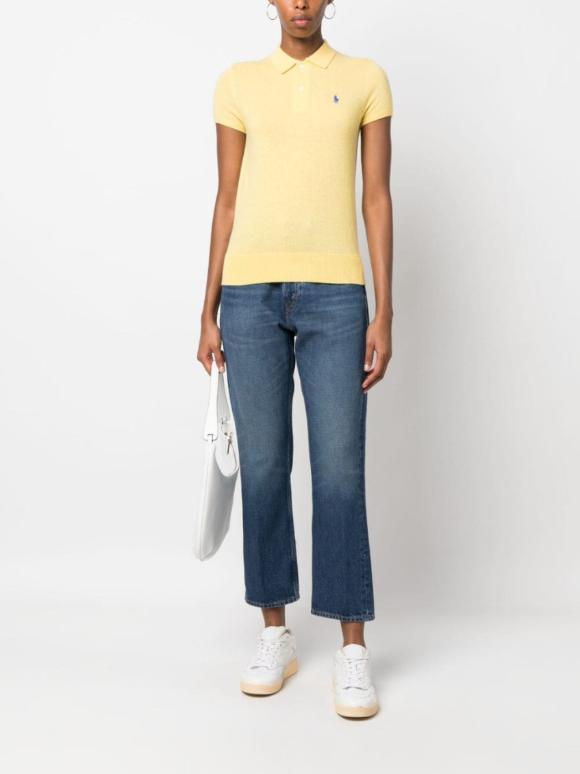 3X1 Rigid high-waist cropped jeans - Blue