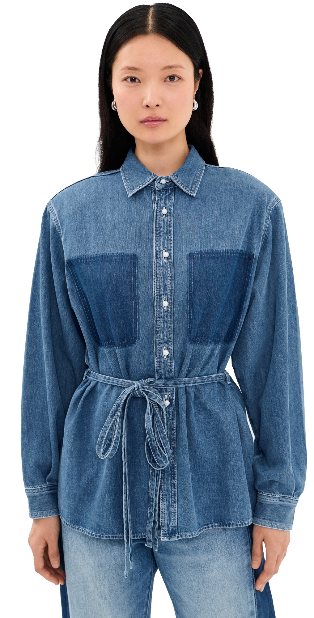 Lee Men's Denim Shirt Blue Denim