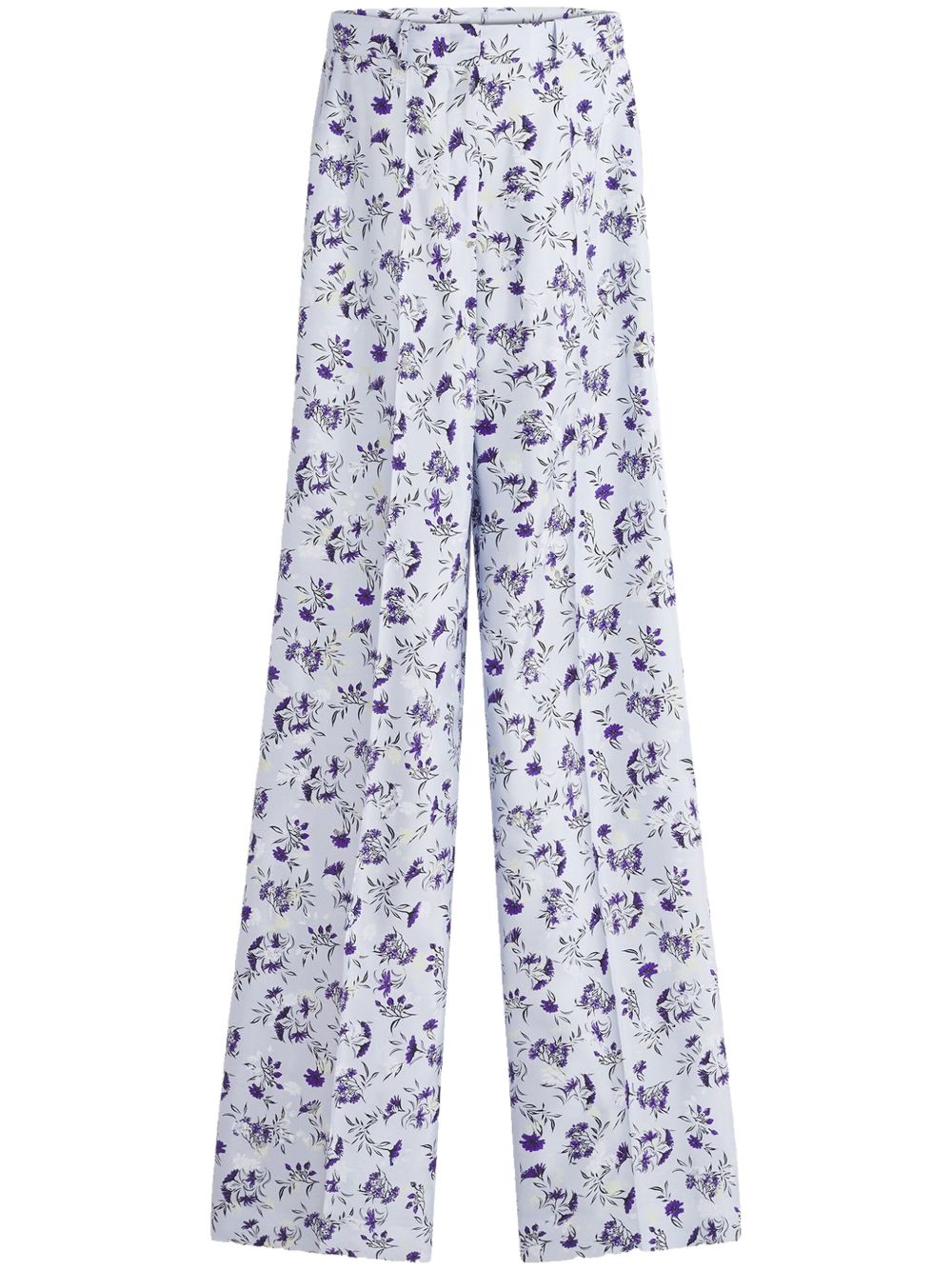Lanvin floral-print trousers - White