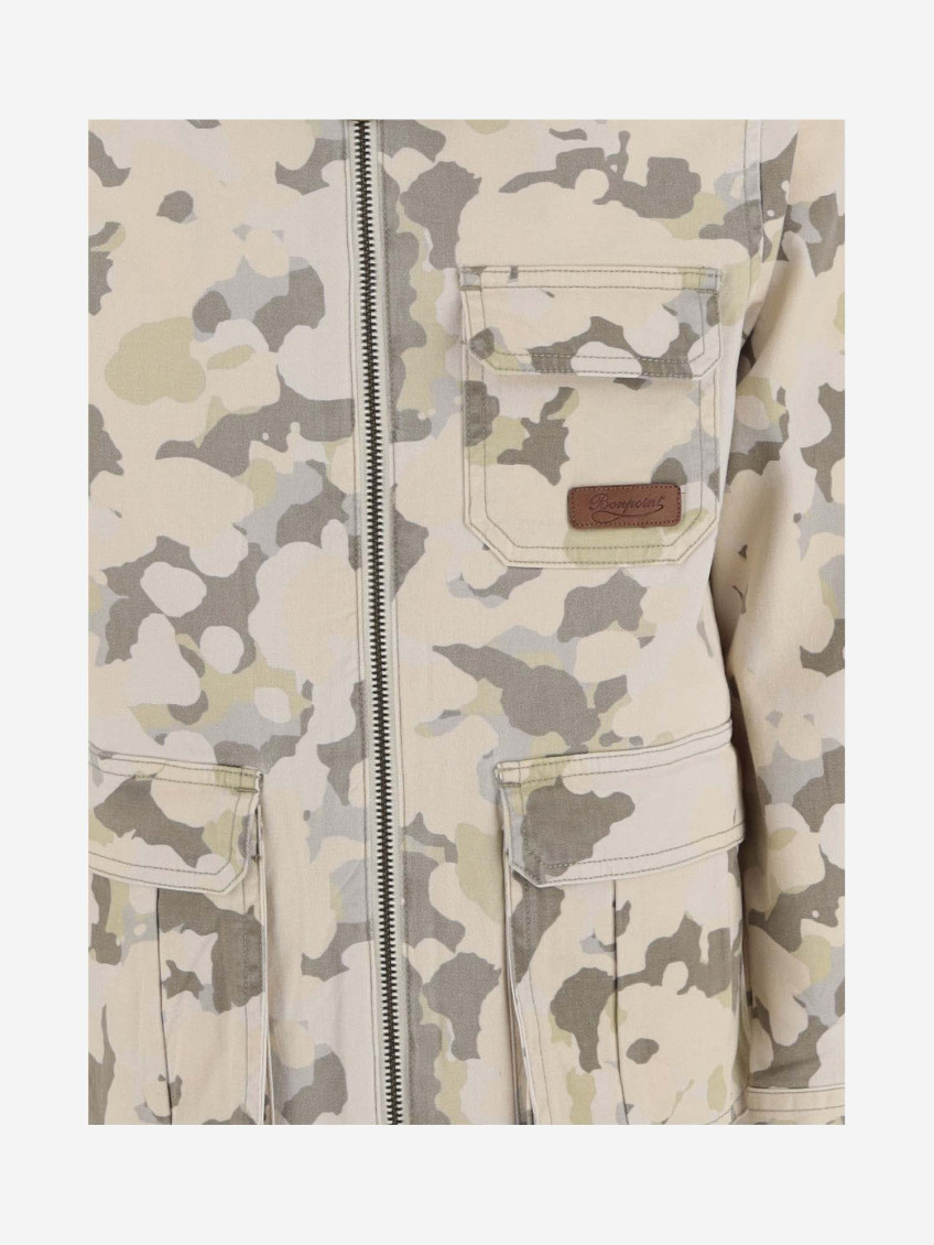 Boys Multicolor Camo Pattern Jackets