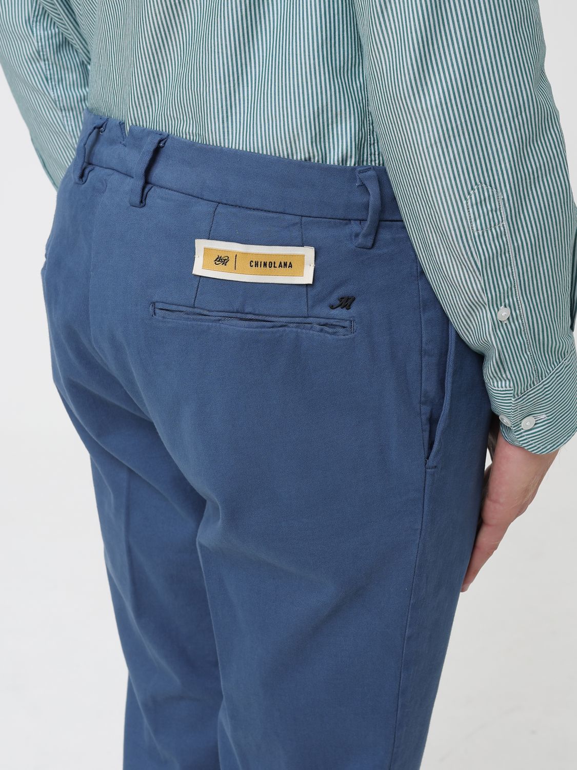Pants Men color Blue