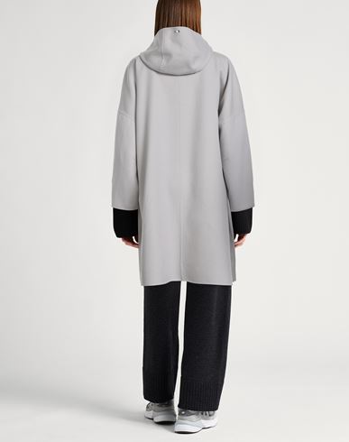 Woman Overcoat & Trench Coat Light grey Size 8 Virgin Wool, Polyester