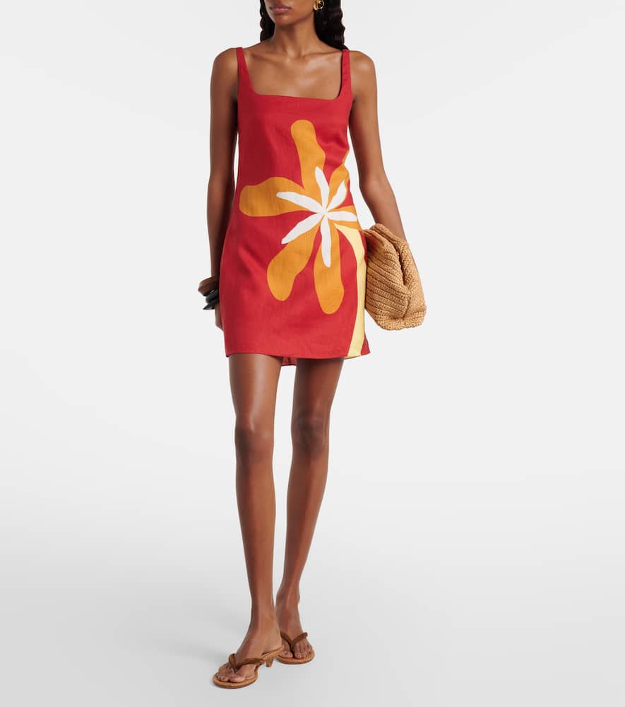 Siela floral linen minidress