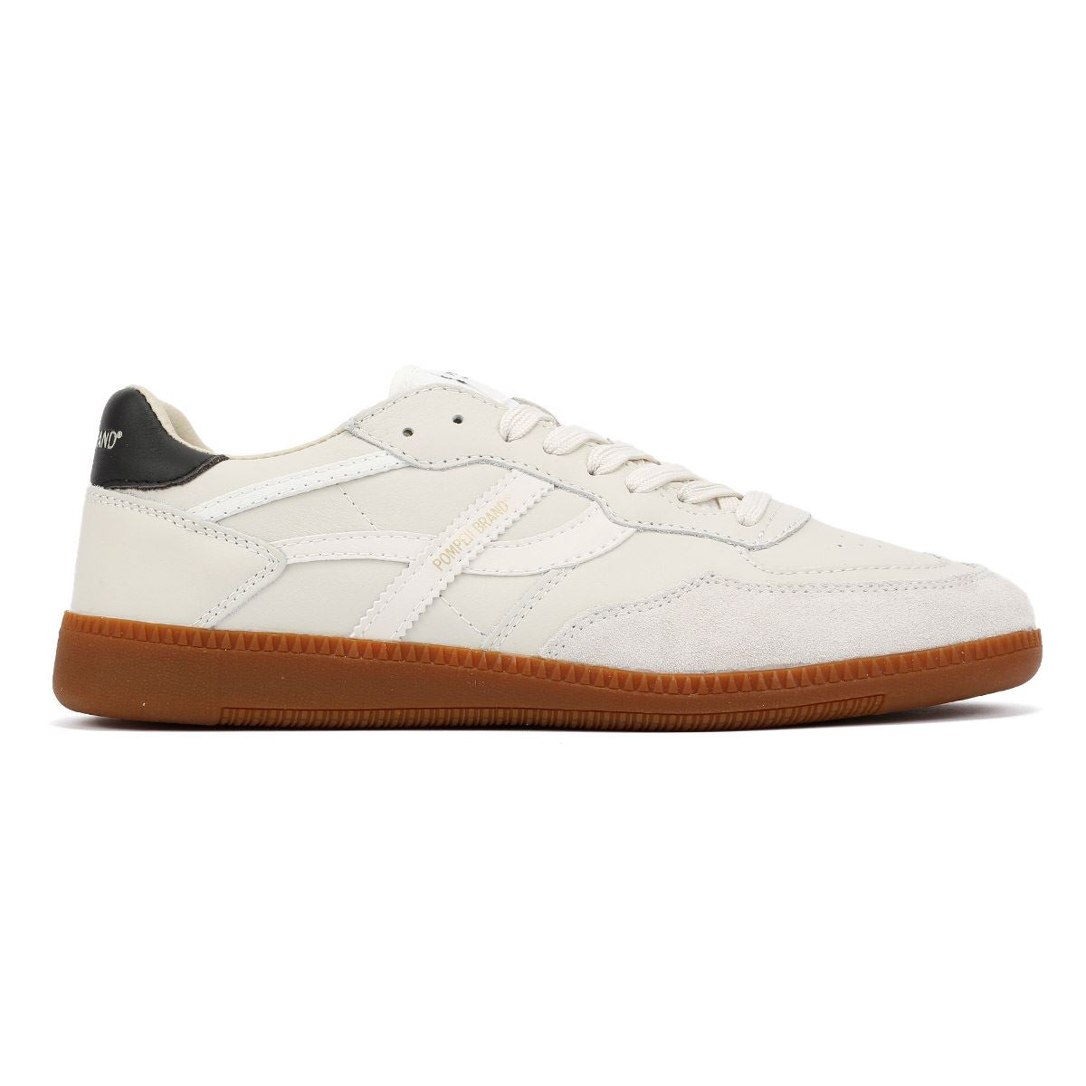 Pompeii Elan Sala Leather Men's Ecru Trainer