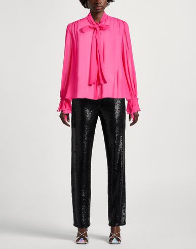 Woman Shirt Fuchsia Size 4 Viscose