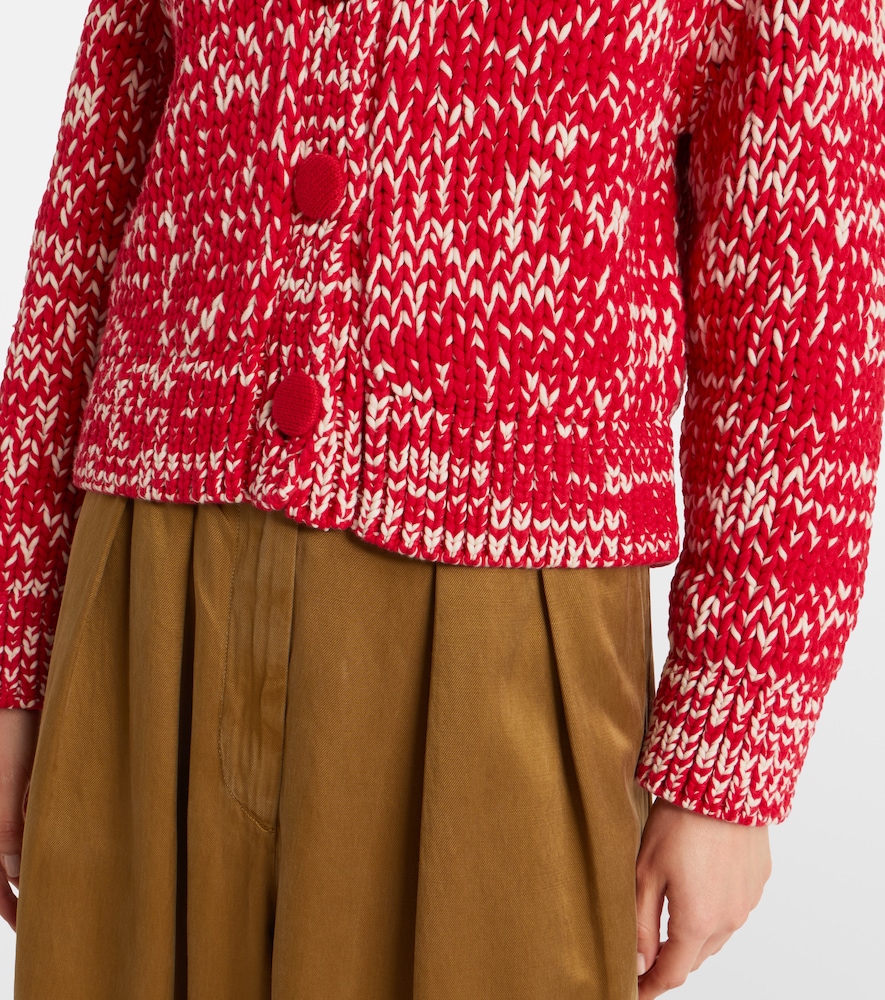 Cotton-blend cardigan