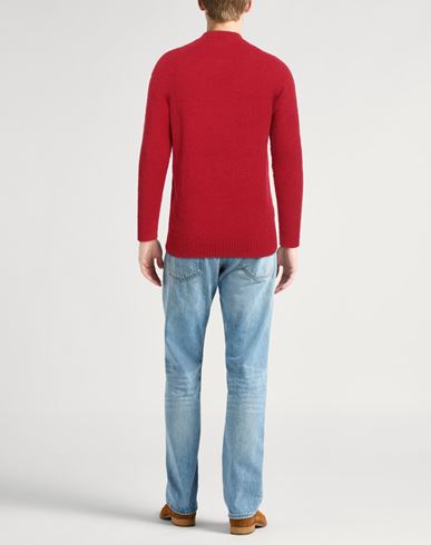 Roberto Collina Man Sweater Red Size 44 Cotton, Nylon, Elastane