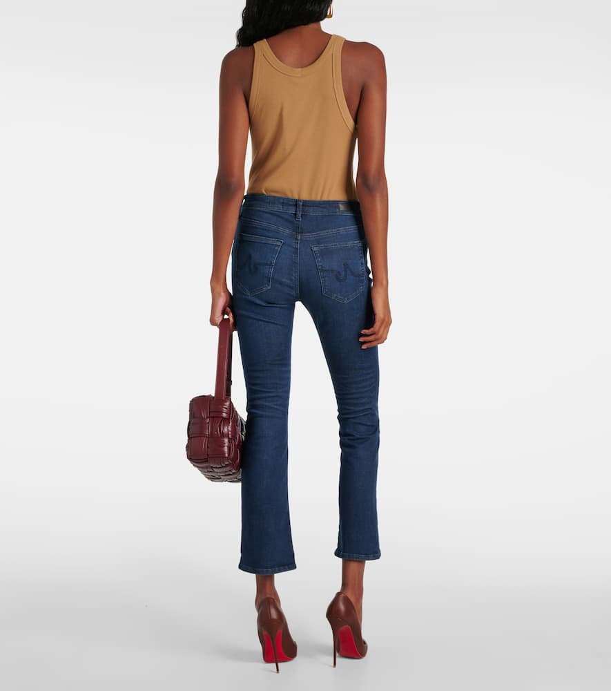 Jodi Crop high-rise flared jeans