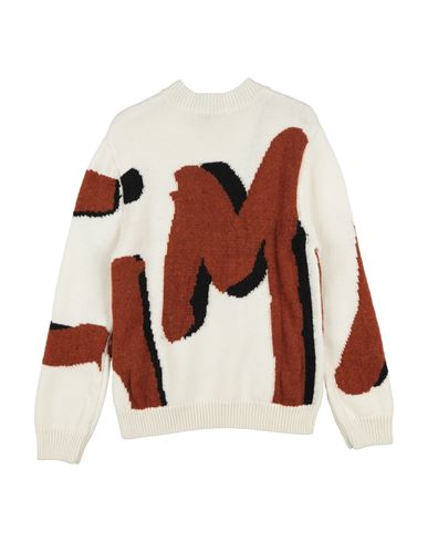 Msgm Kid Sweater Ivory Size 12 Acrylic, Wool