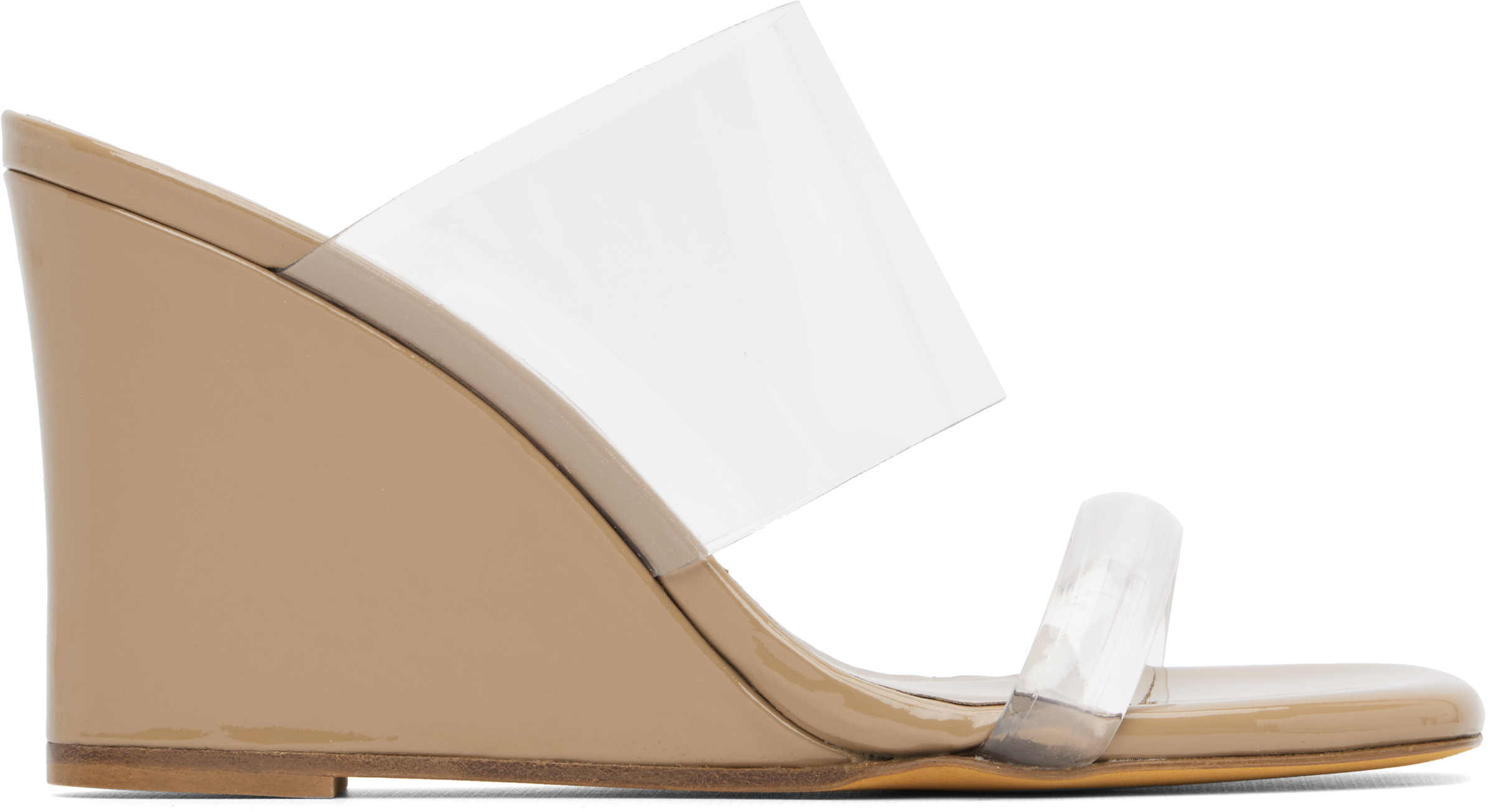 Brown Olympia Wedge Heeled Sandals