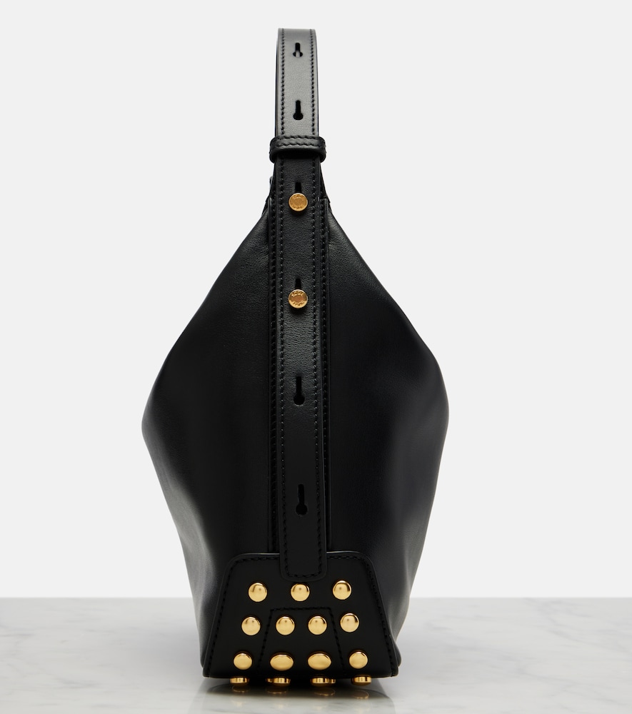 Metal Dots Mini leather shoulder bag