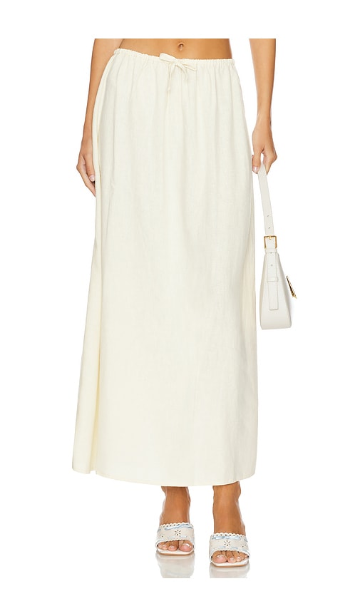 WeWoreWhat Tie Waist Skirt in Ivory. - XL also in