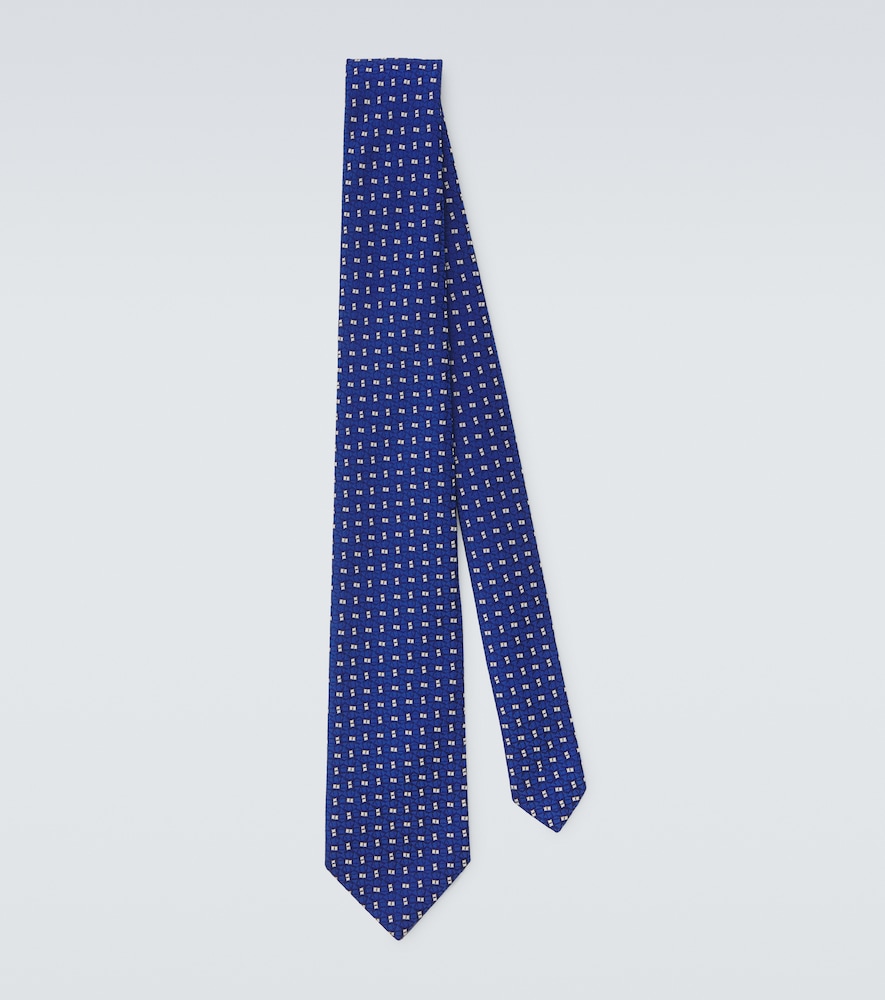 Silk jacquard tie