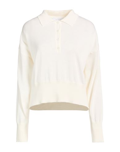 Collezione N_01 Woman Sweater Ivory Size L Merino Wool