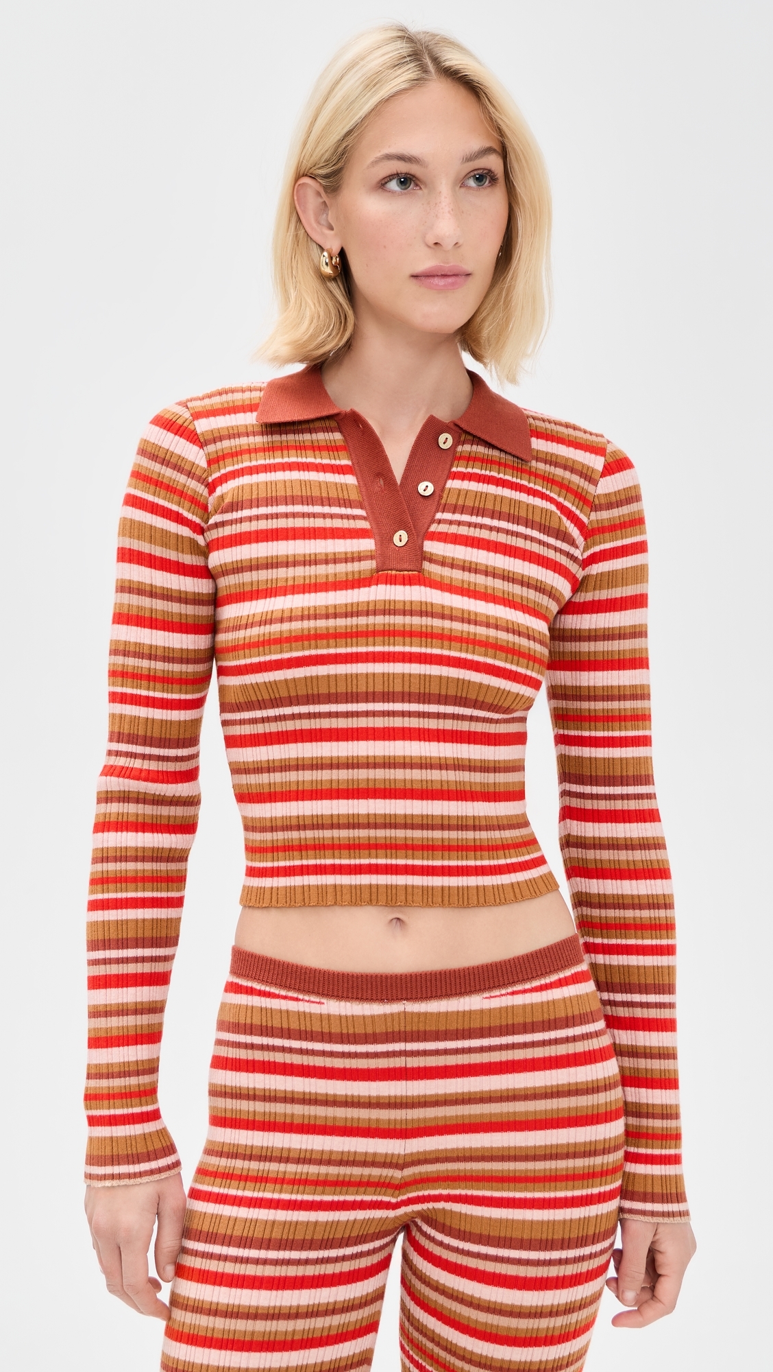 Jack Polo Shirt Bayadere Rib Stripes L