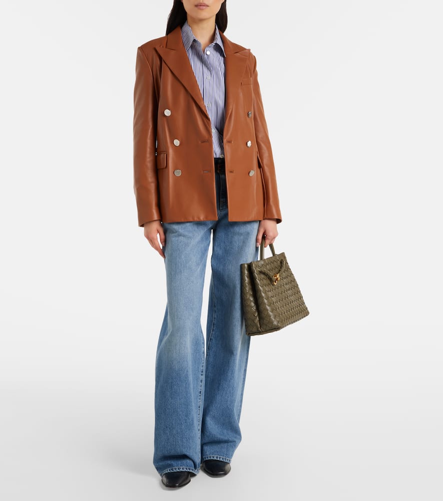 Camden leather blazer
