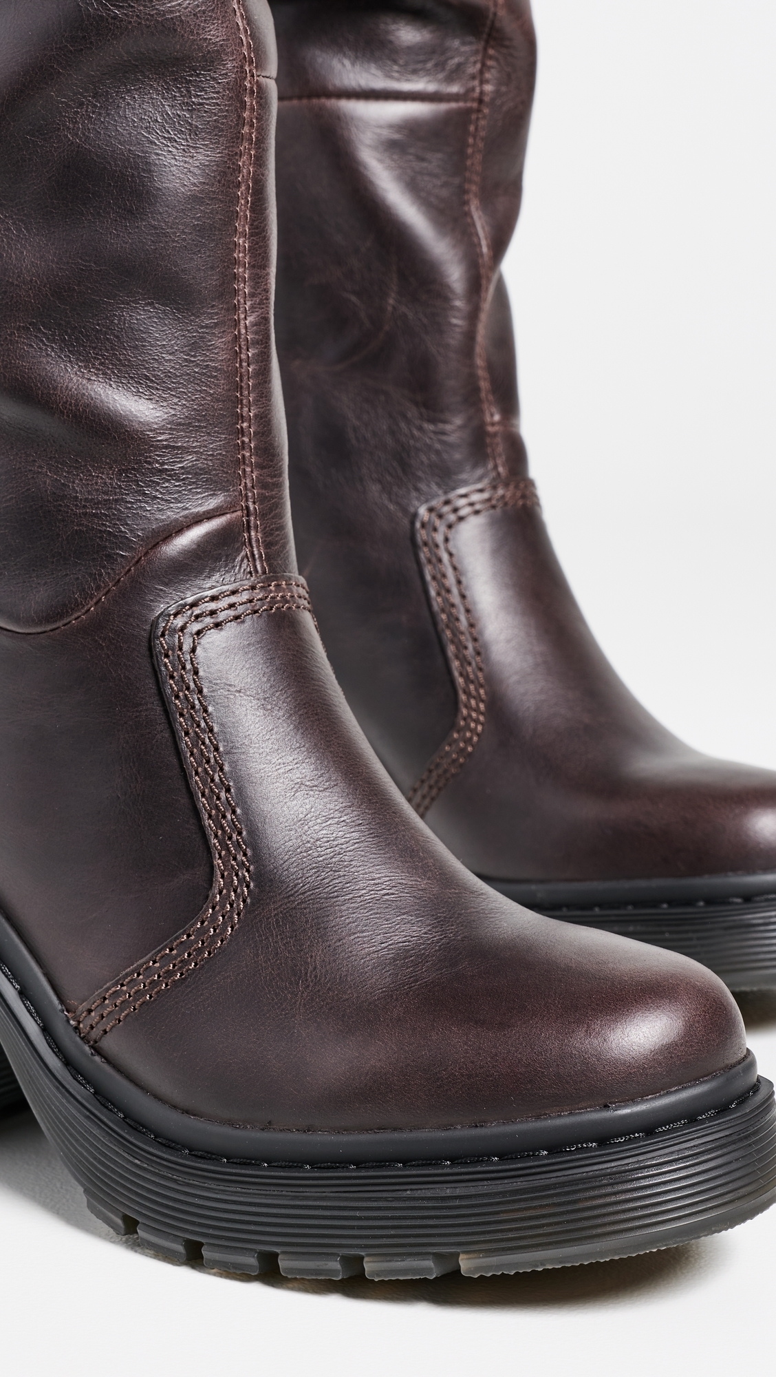 Kasey High Leg Boots Dark Brown