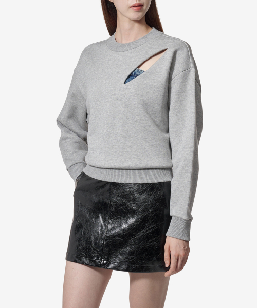Slash Detail Sweatshirt