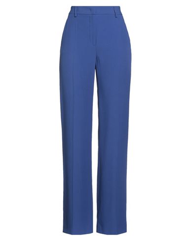 Woman Pants Blue Size 4 Acetate, Viscose