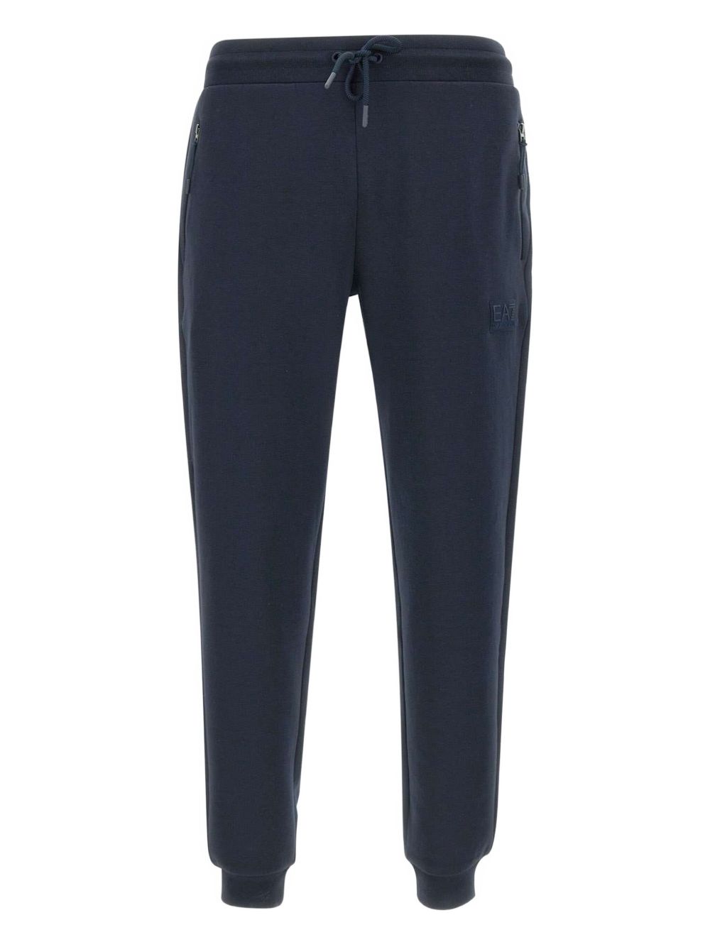 Ea7 Emporio Armani logo-patch track pants - Blue